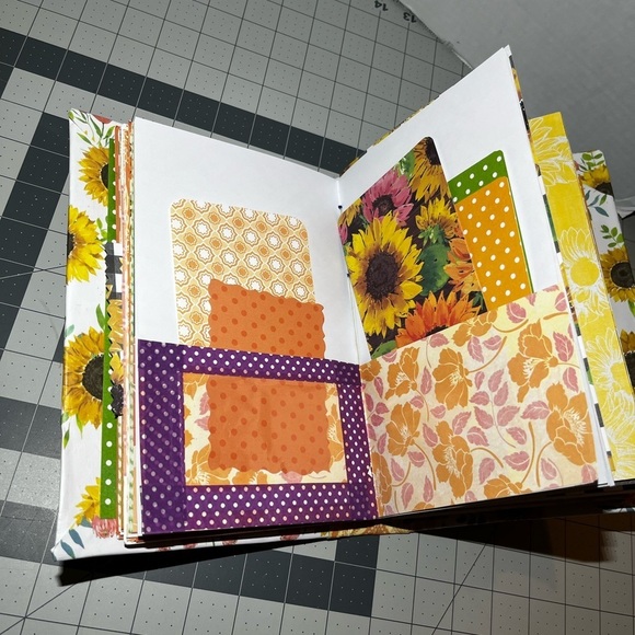 Handmade Autumn Fall Junk Journal Folio Loaded w/ Extras  Handmade Fall themed junk Journal